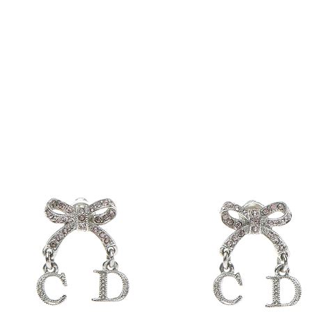 christian dior bow|Dior bow earrings.